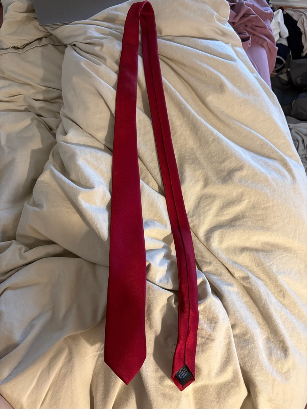 Classic Solid Red Men's Neck Tie